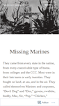 Mobile Screenshot of missingmarines.com